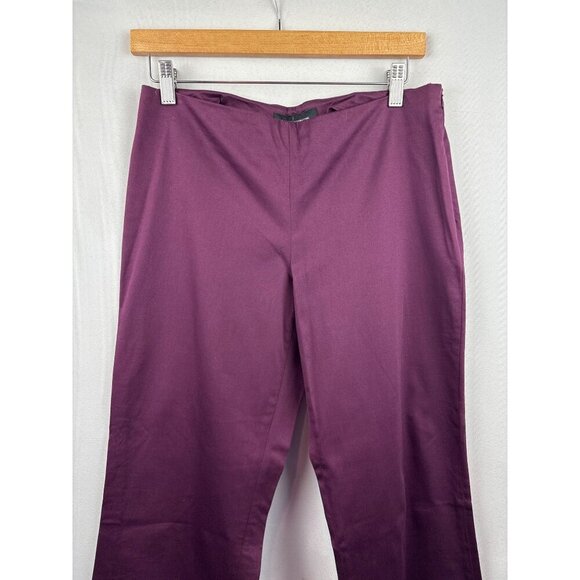 Women’s MODA International Size 8 Plum Straight Leg Slacks - Picture 2 of 5